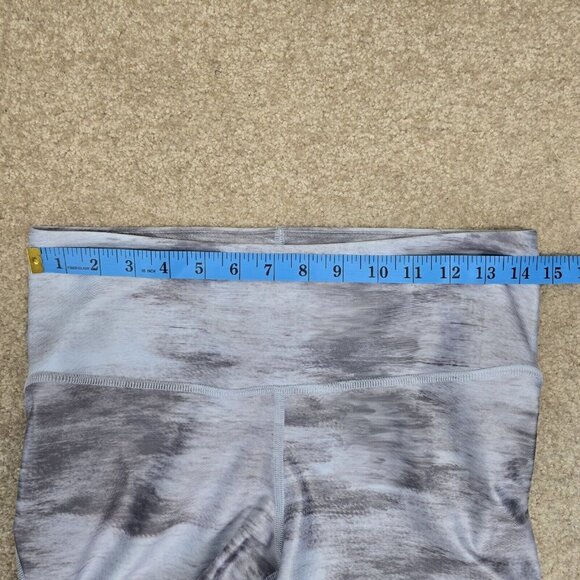 Under Armour Heatgear Compression Ankle Leggings Womens Large Gray Marble Vented - Picture 8 of 10